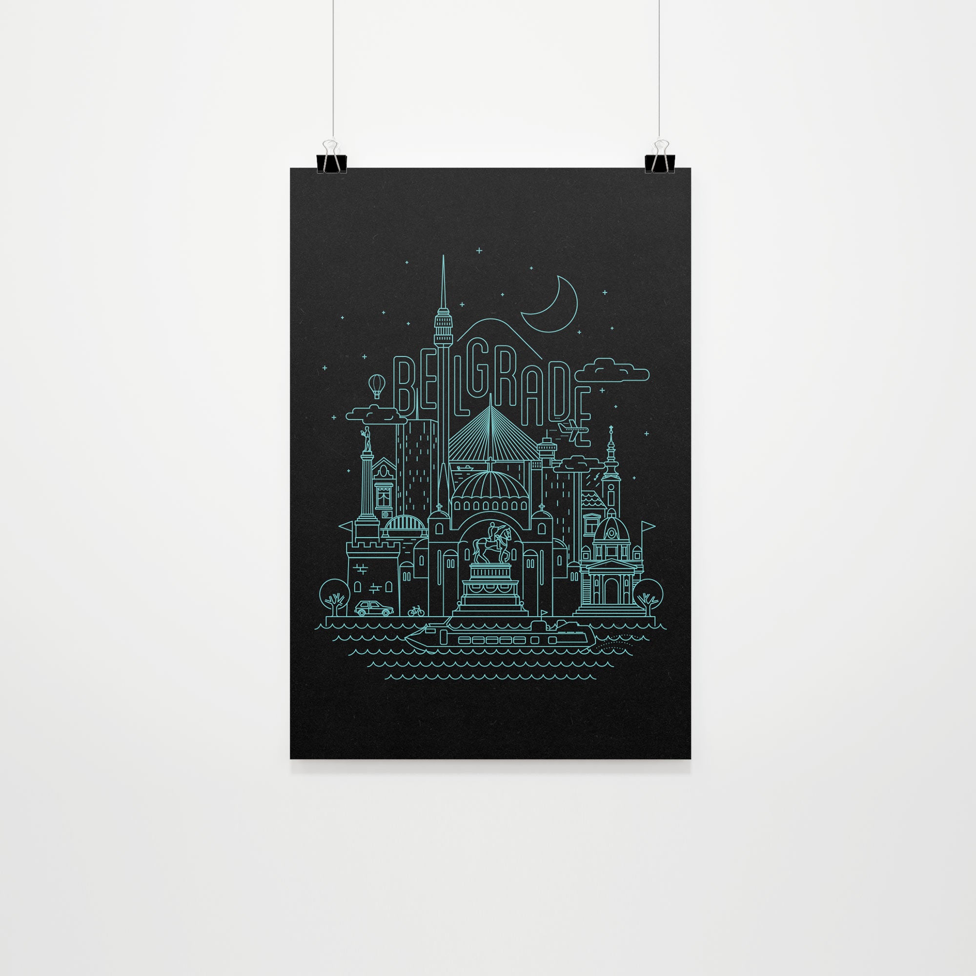 Razglednica night, poster