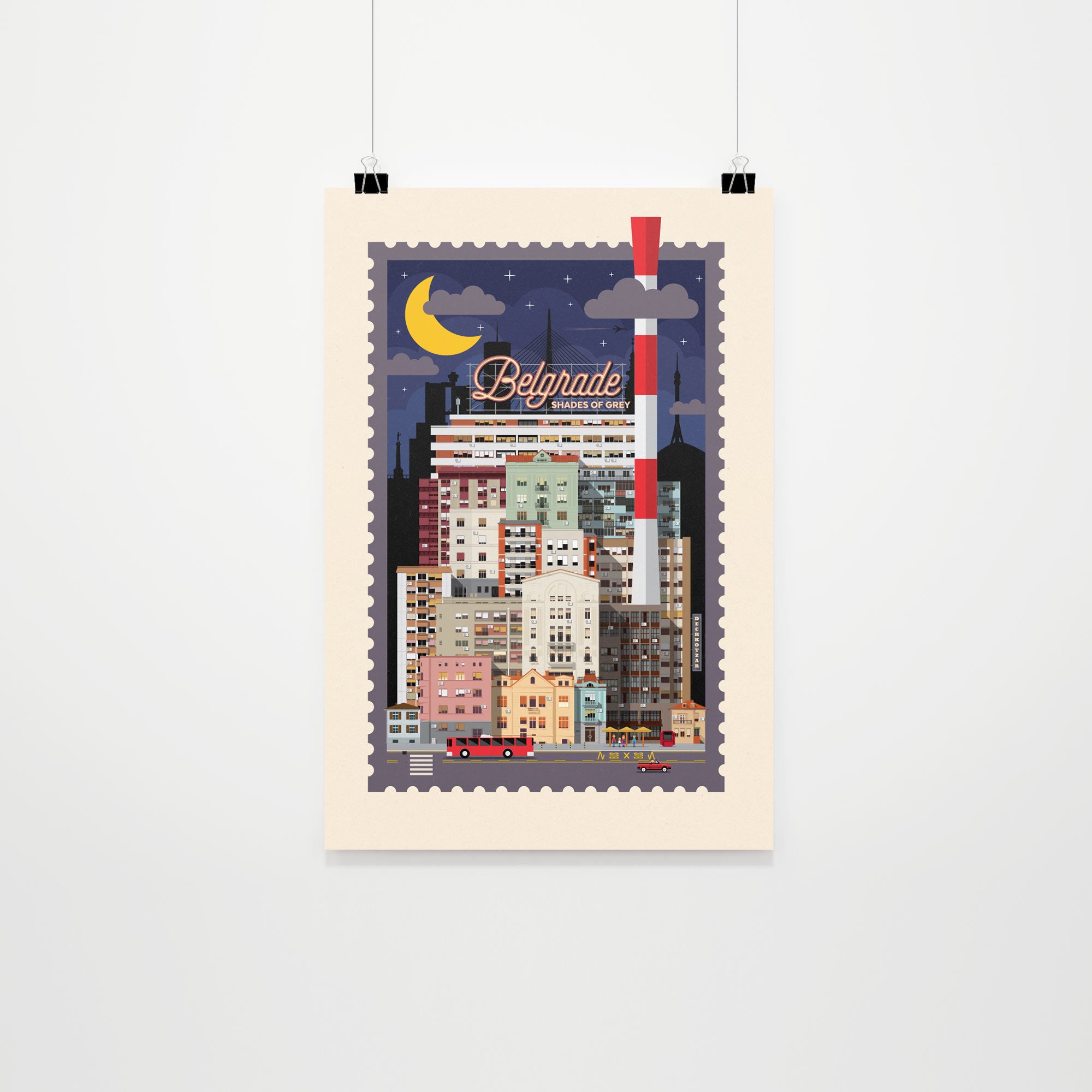 Belgrade shades of grey, poster