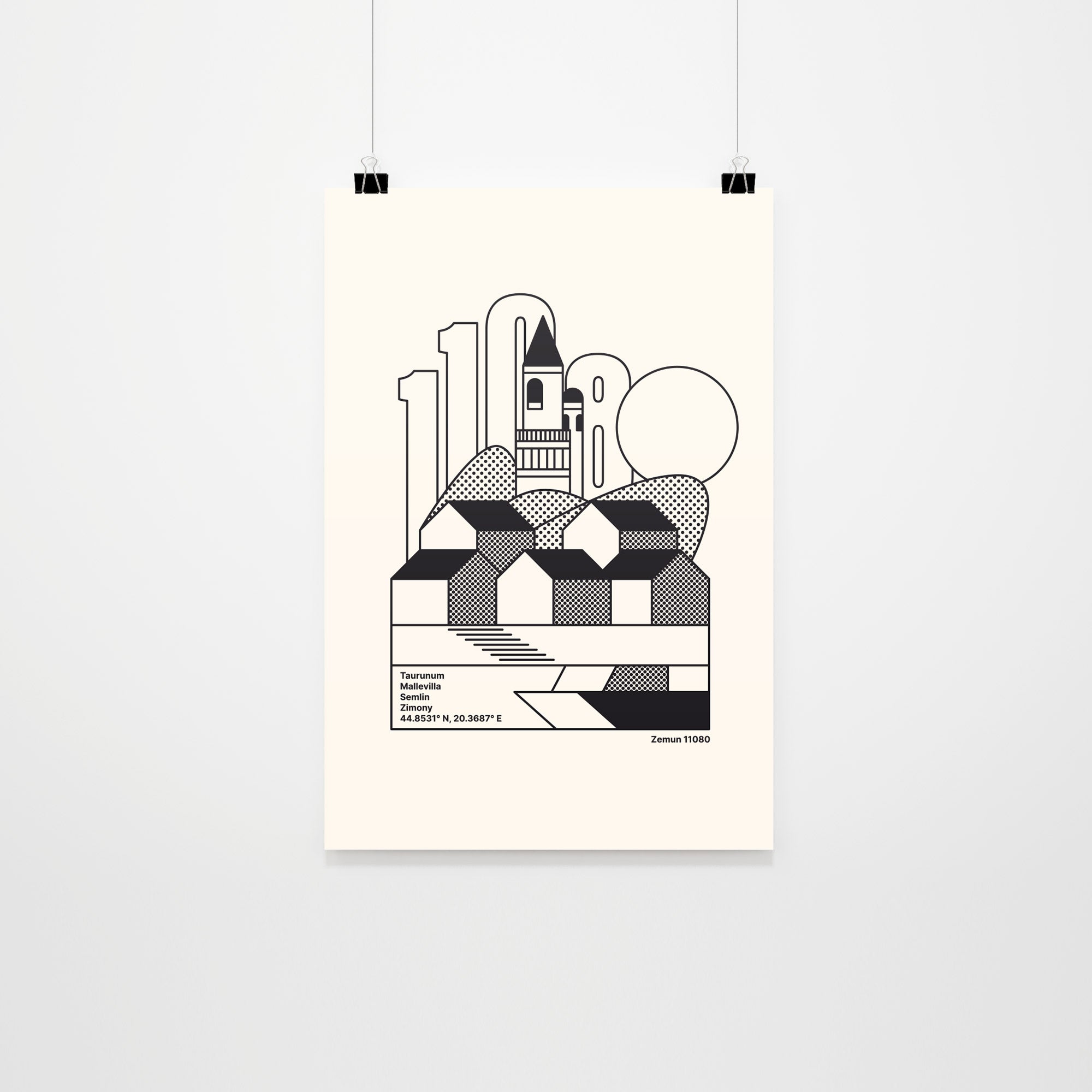 Gardoš 11080 bw, poster