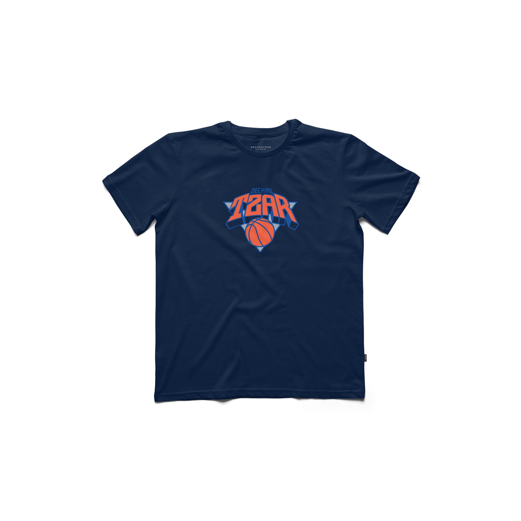 Knicks, men's dark navy blue mercerized t-shirt