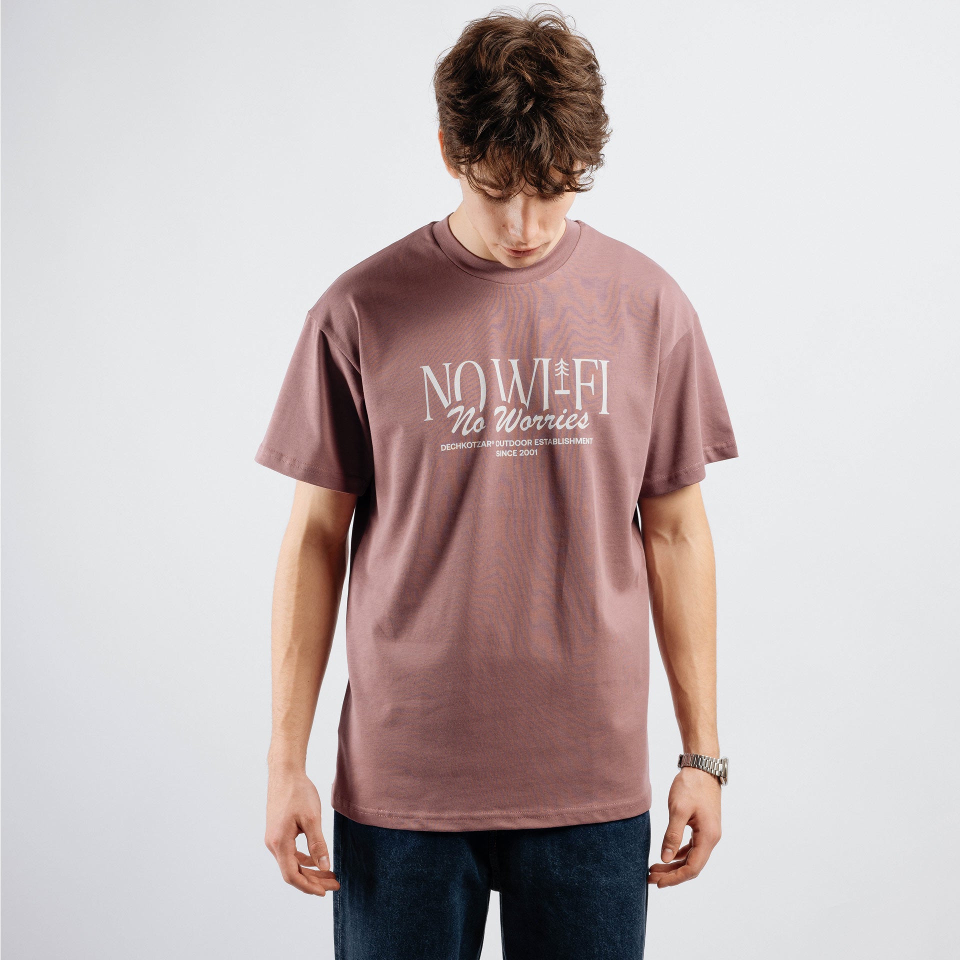 No Wi-Fi w25, muška oversized majica