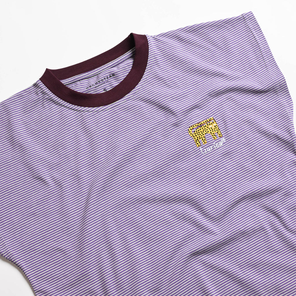 Gepard, striped women's t-shirt