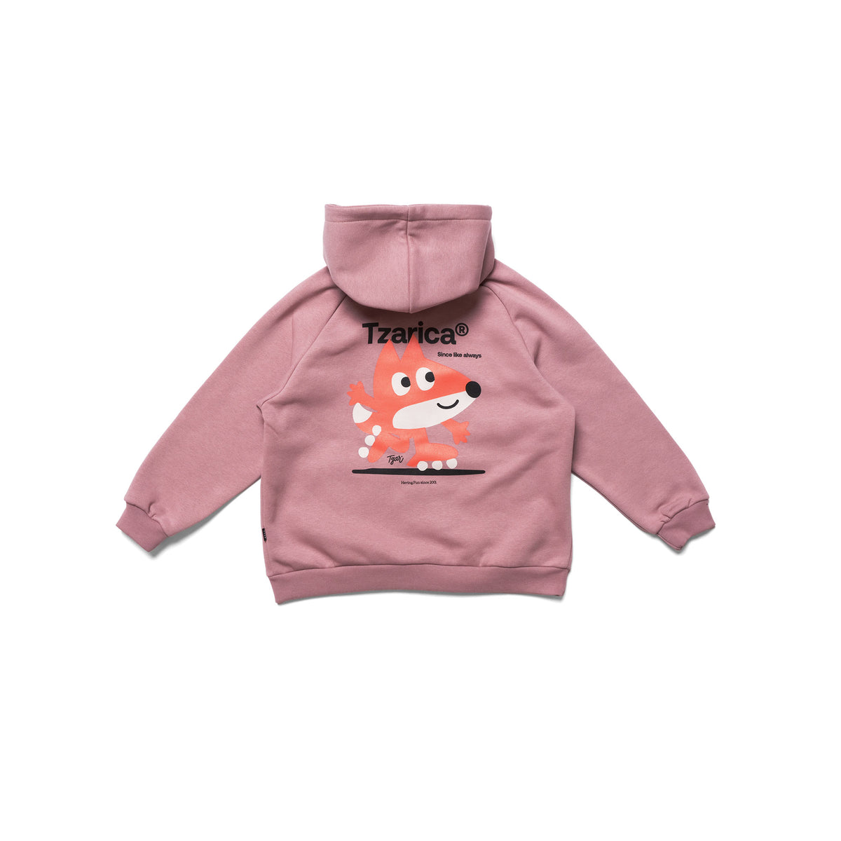 Roller Fox, kids zip-up hoodie