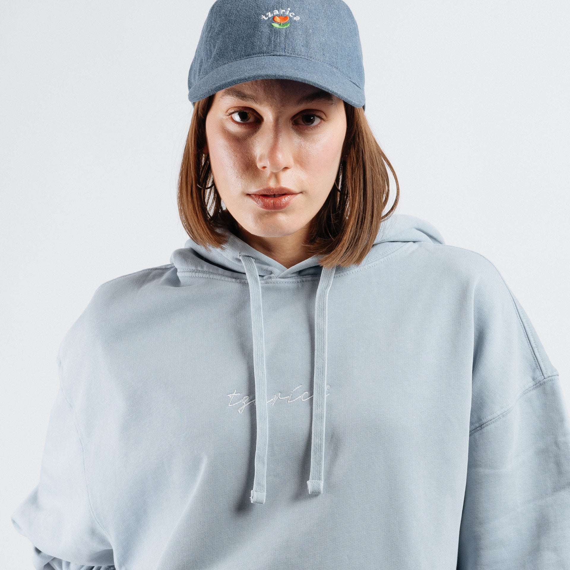 Script Tzarica w25, women's oversized hoodie