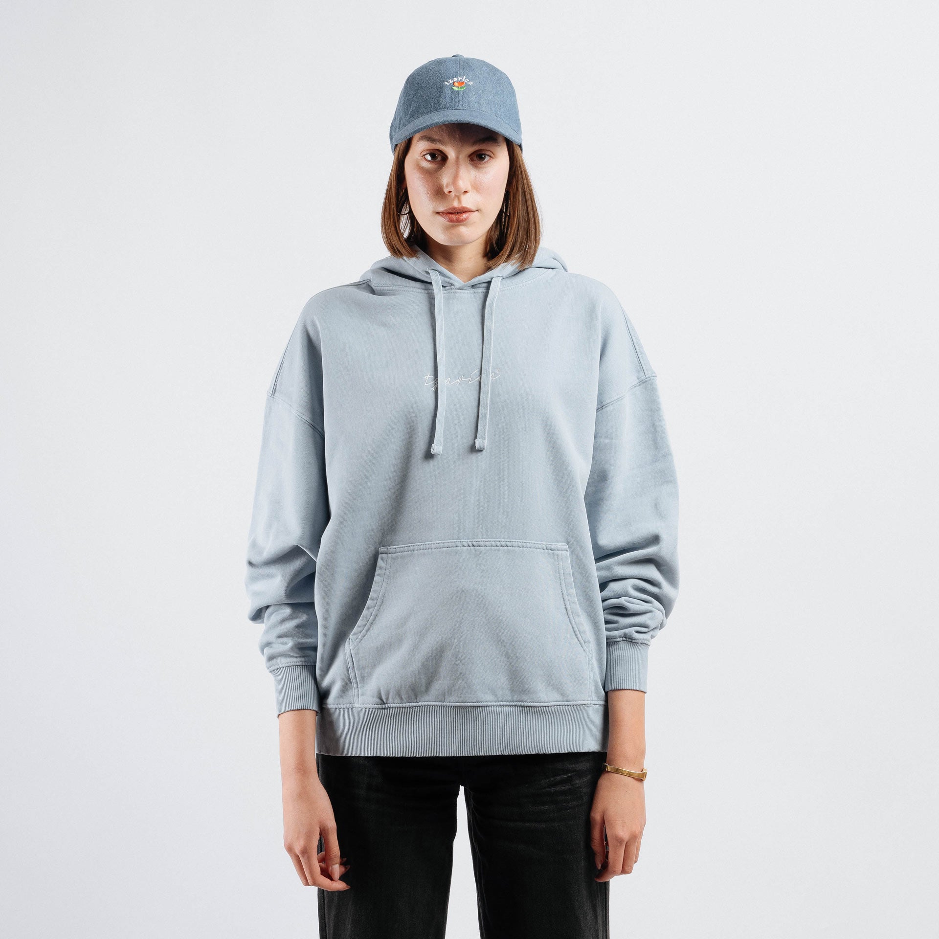 Script Tzarica w25, women's oversized hoodie