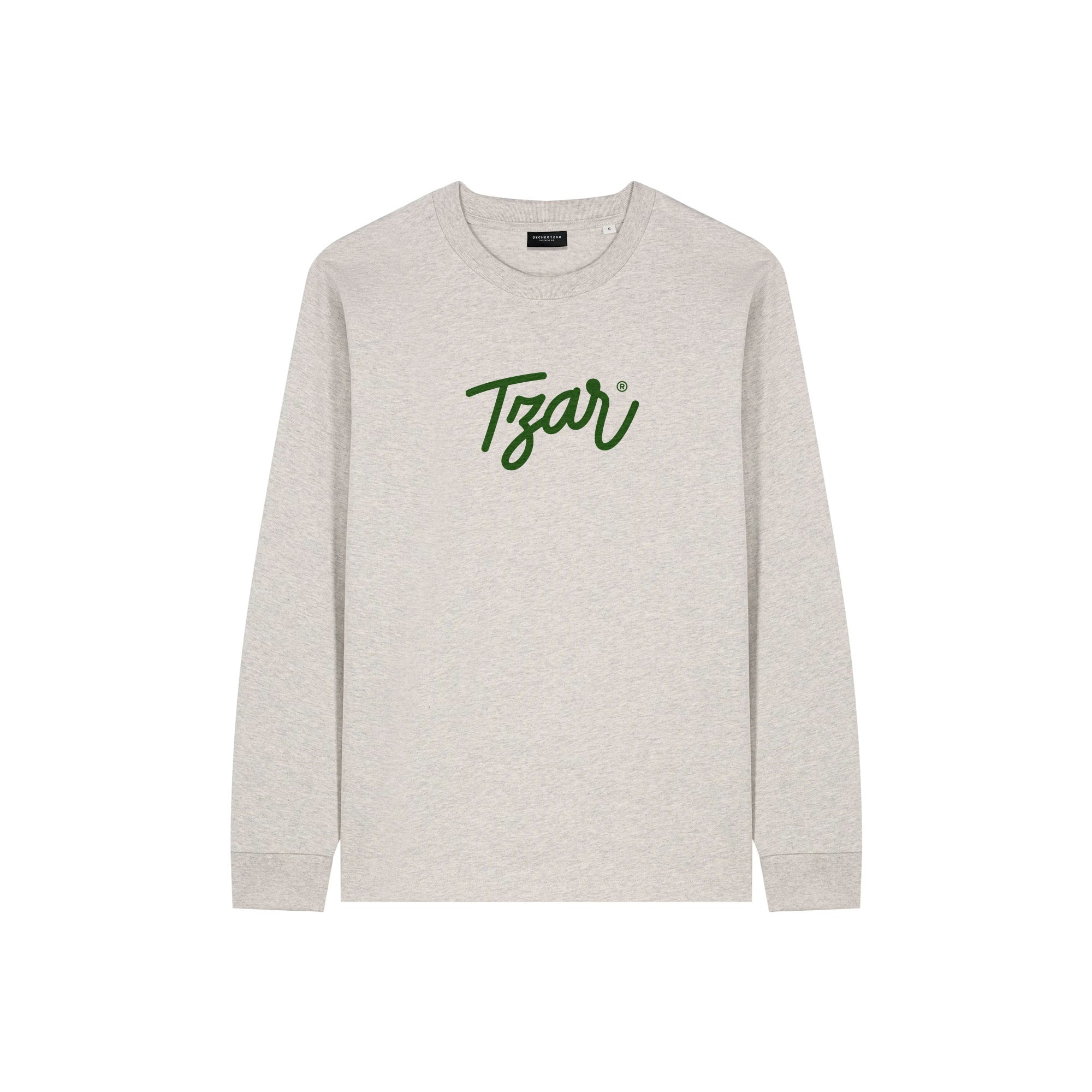 Script Tzar, man's melange long sleeve t-shirt