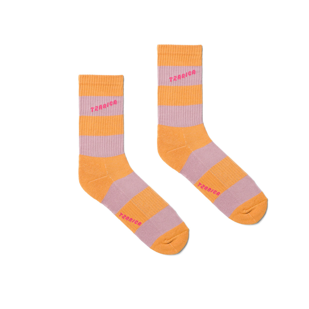 Tzarica, women's striped sport socks