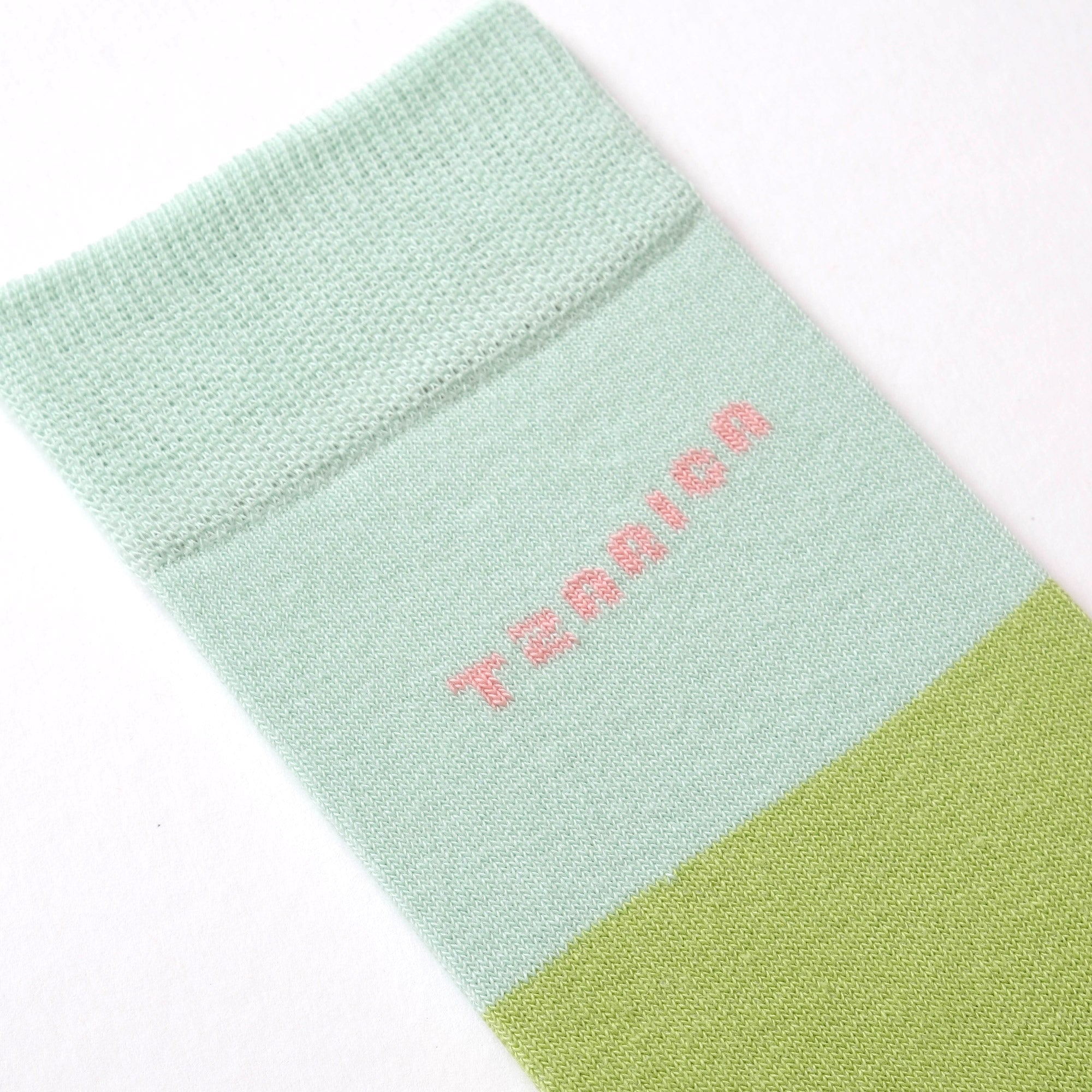 Tzarica, green-mint women's socks