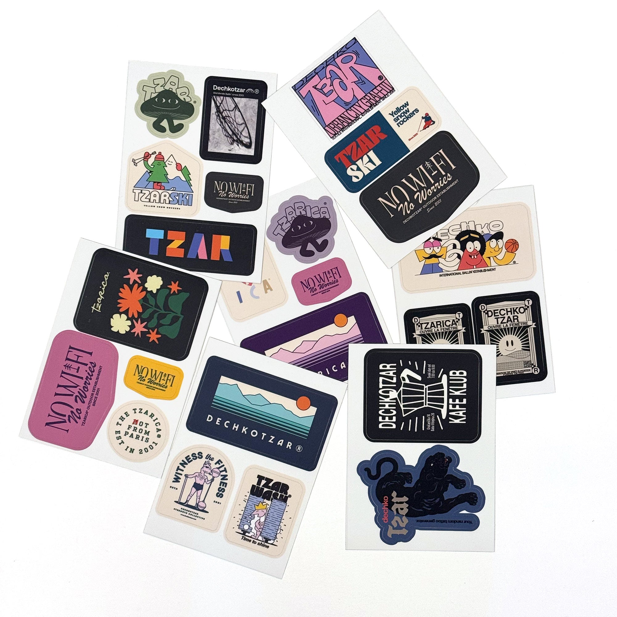 Dechkotzar fw25, pakovanje nalepnica