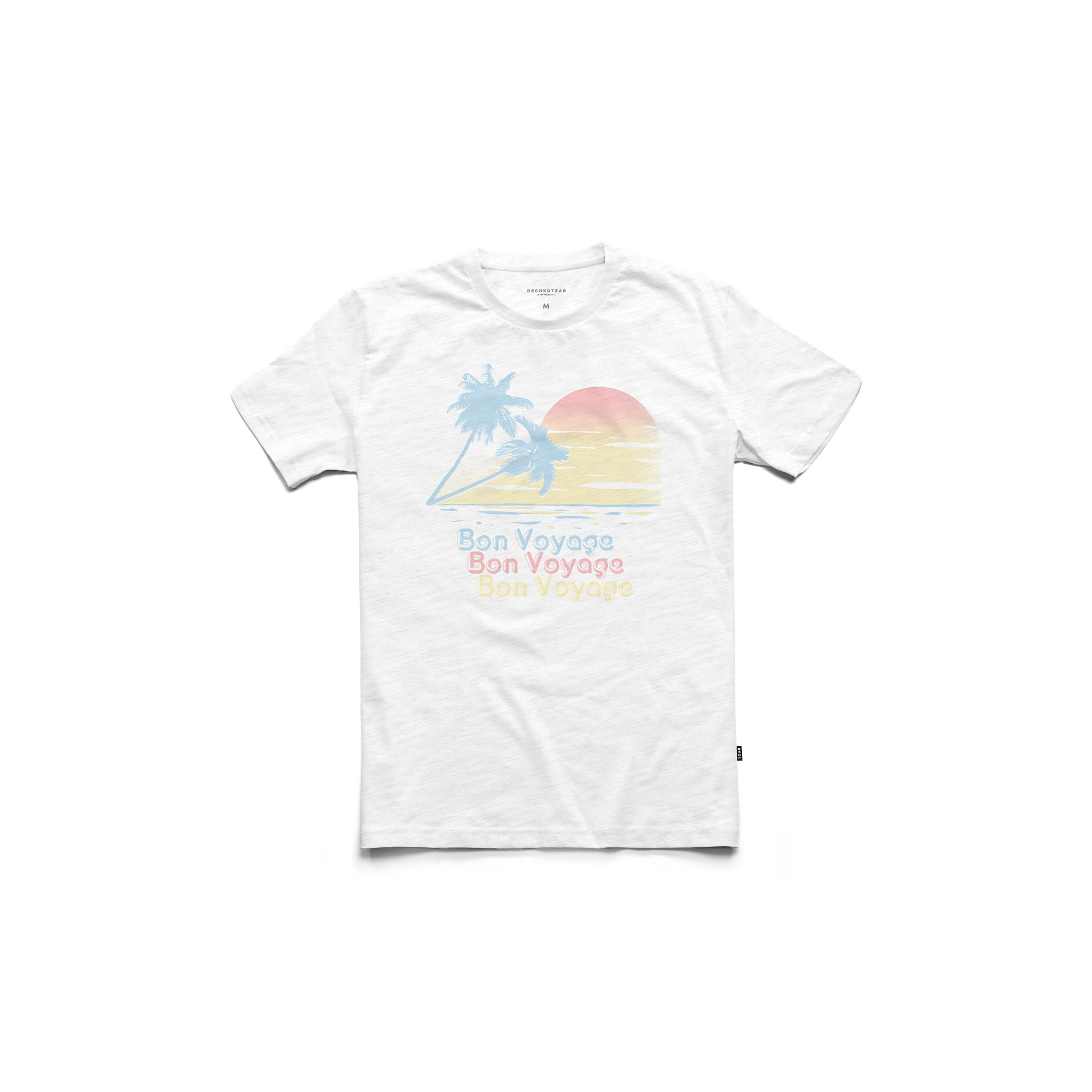 Bon Voyage, men’s white t-shirt – DechkoTzar