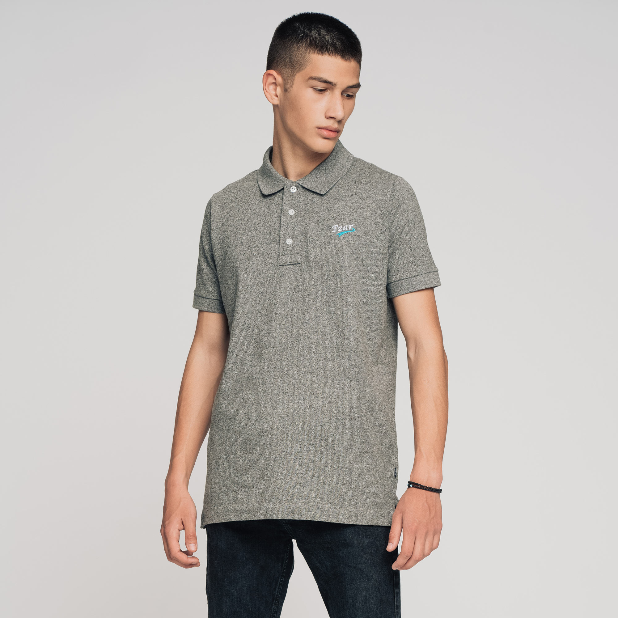 Cooper, grey melange Polo – DechkoTzar