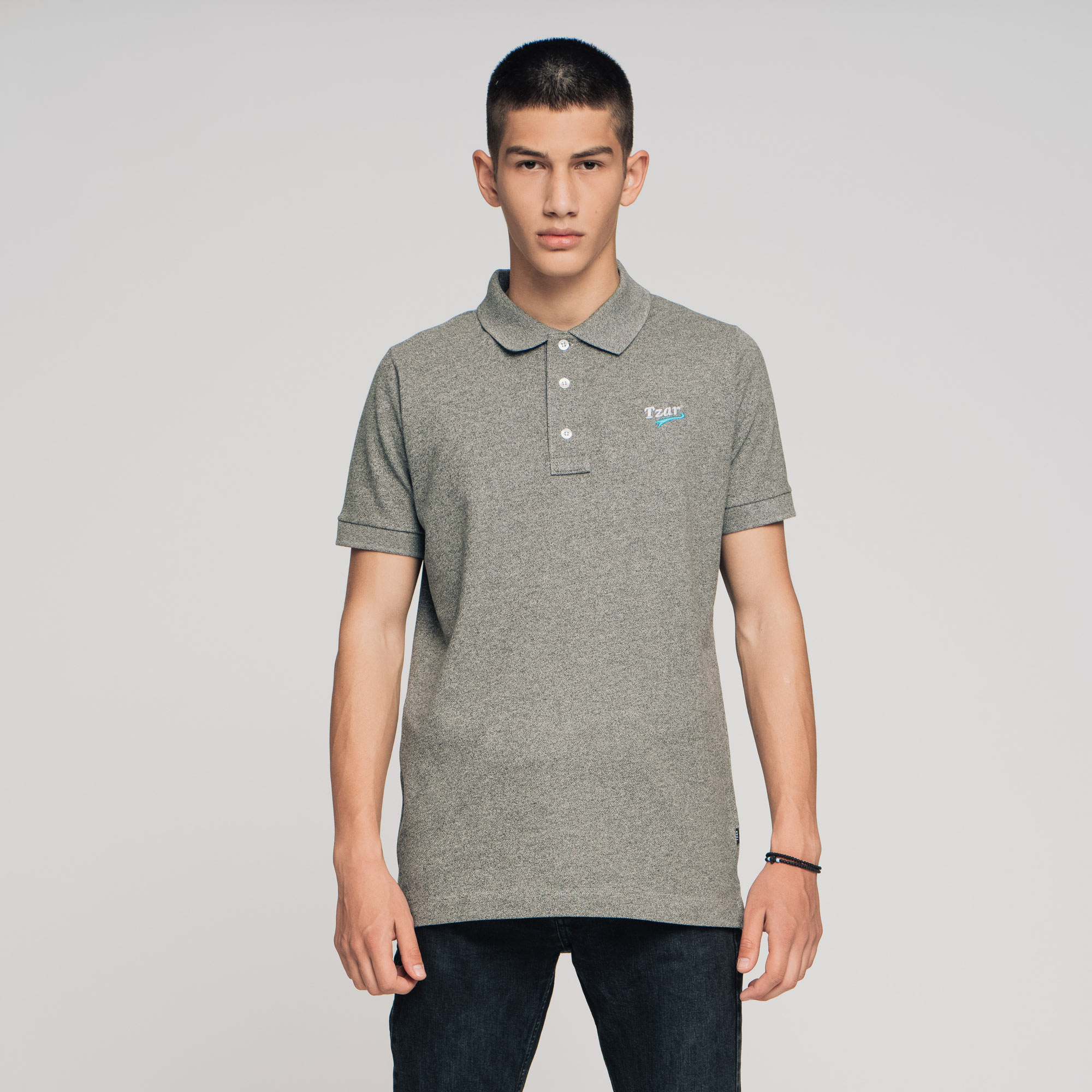 Cooper, grey melange Polo – DechkoTzar