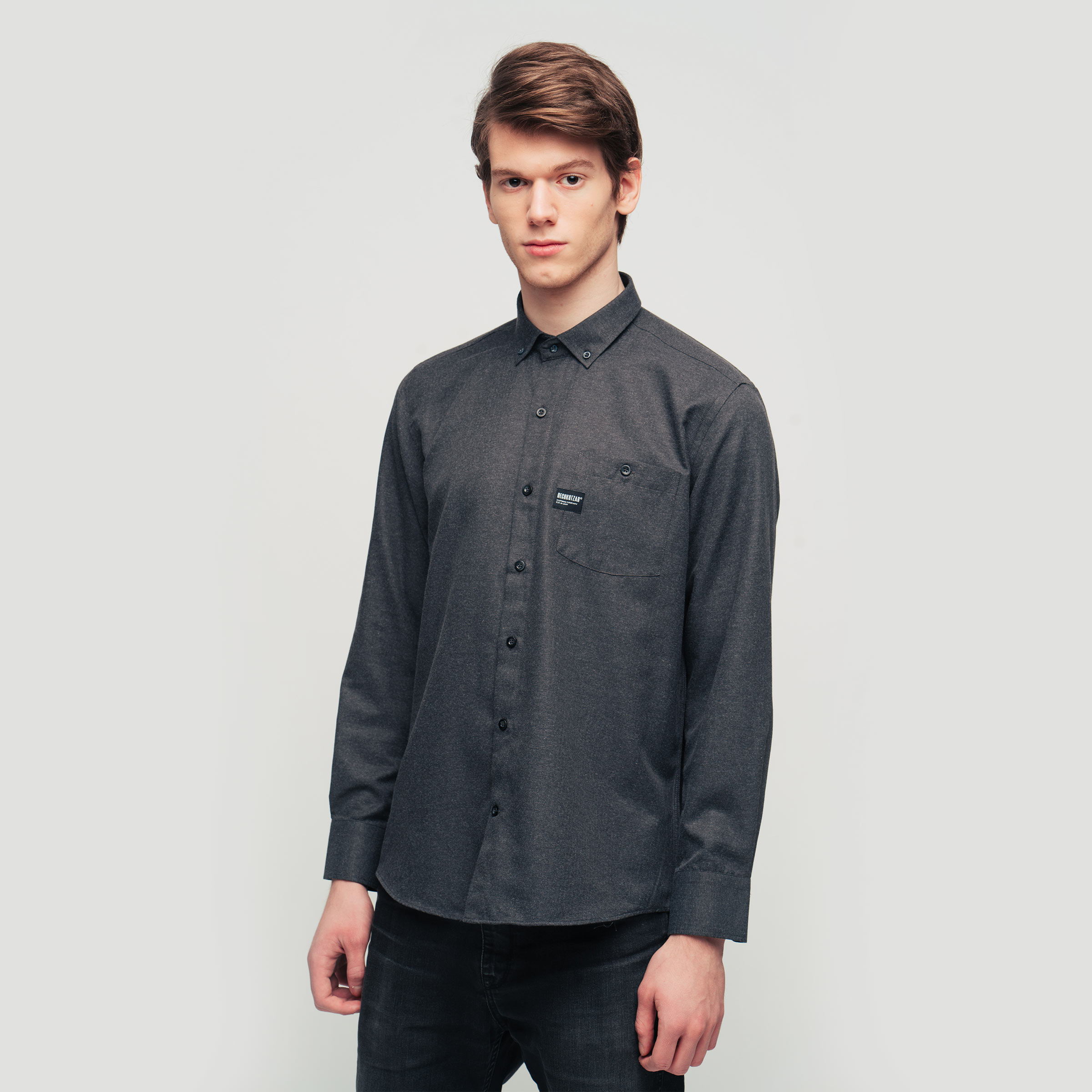 Dark Grey Men s Shirt DechkoTzar