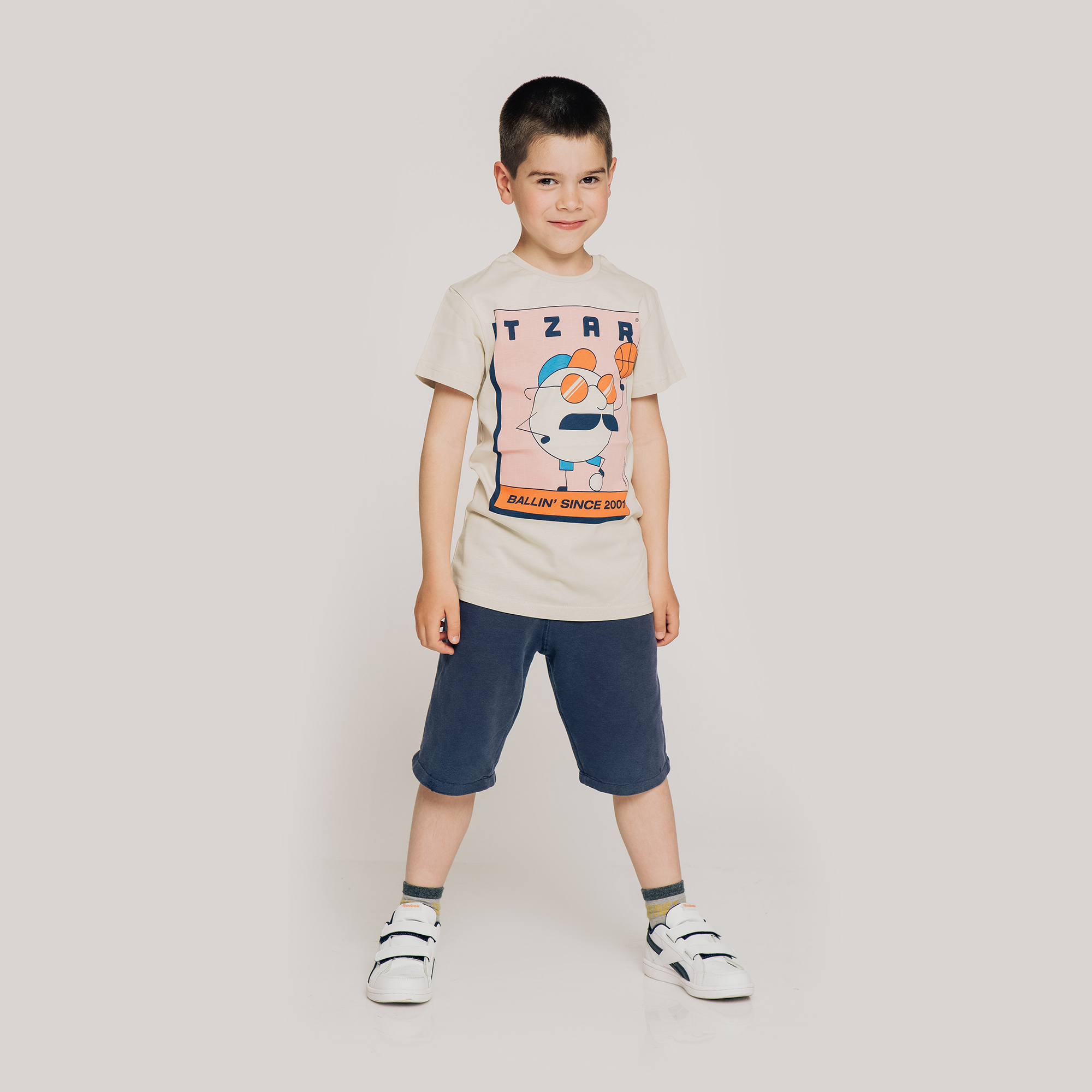 Ballin’ 3, boys light beige t-shirt – DechkoTzar